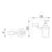 Nimco Bormo chrom dávkovač tekutého mýdla pumpička plast BR 11031C-26 BR 11031C-26