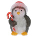 Vánoční LED dekorace Candy penguin, 24 cm