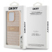 Zadní kryt DKNY PU Leather Repeat Pattern Tonal Stripe pro Apple iPhone 15 Pro Max, růžová