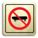 Accept Piktogram "zákaz jízdy na skateboardu" (80 × 80 mm) (zlatá tabulka - barevný tisk)
