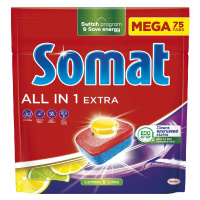 Somat Tablety do myčky All in 1 Extra Lemon & Lime 75 ks