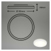 BRILONER Slim svítidlo LED panel, pr. 19 cm, 1400 lm, 12 W, bílé BRILO 7150-416