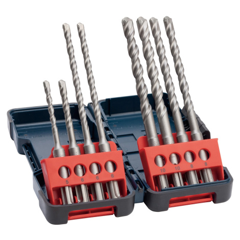 Bosch Sada spirálových vrtáků SDS PLUS-3, 8dílná
