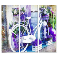 Obrazy v sadě 3 ks 20x50 cm Lavender – Wallity