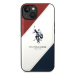 US Polo USHCP14MPSO3 hard silikonové pouzdro iPhone 14 PLUS 6.7" white Tricolor Embossed
