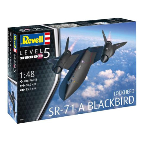 Plastic ModelKit letadlo 04967 - Lockheed SR-71 A Blackbird (1:48) Revell