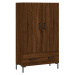 vidaXL Skříň highboard hnědý dub 69,5 x 31 x 115 cm kompozitní dřevo