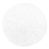Koberec bílý kruhový ? 140 cm DEMRE, 122339