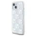 Zadní kryt DKNY Liquid Glitter Checkered Pattern pro Apple iPhone 15, transparentní