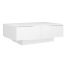 SHUMEE Konferenční stolek bílý 90 × 60 × 31 cm dřevotříska, 804175