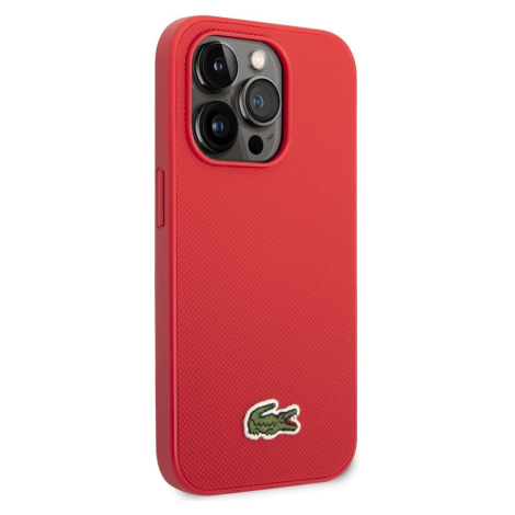 Lacoste Iconic Petit Pique Logo kryt iPhone 14 Pro Max červený