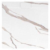 REA Sprchová vanička Bazalt CARRARA WHITE 90x90 REA-K7002