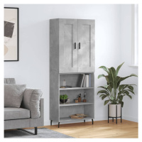 vidaXL Skříň highboard betonově šedá 69,5x34x180 cm kompozitní dřevo