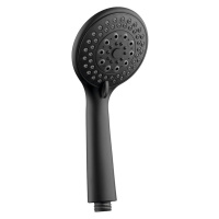 Ruční masážní sprcha, 3 režimy sprchování, průměr 100mm, ABS/černá SC106