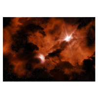 Fotografie Fiery Space sky background, kirstypargeter, 40 × 26.7 cm