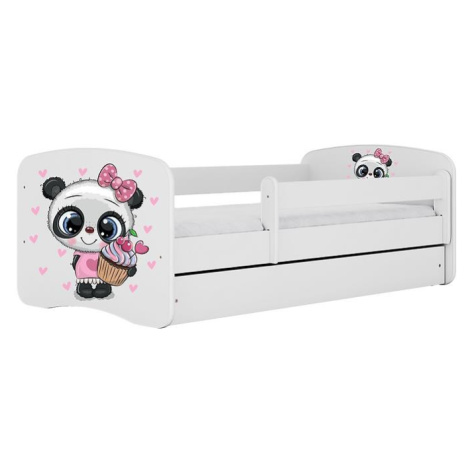 Dětská postel Babydreams+SZ+M bílá 80x180 Panda BAUMAX