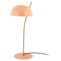 Stolní lampa v lososové barvě s kovovým stínidlem (výška 55 cm) Vivo – Leitmotiv