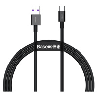 Baseus nabíjecí / datový kabel Superior Series USB-A - USB-C, 66W, 1m, černá - CATYS-01