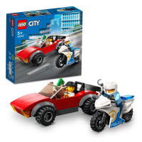 LEGO - City 60392 Honička auta s policejní motorkou