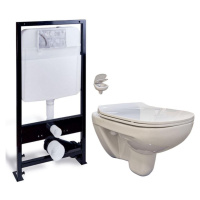 PRIM předstěnový instalační systém bez tlačítka + WC bez oplachového kruhu Edge + SEDÁTKO PRIM_2