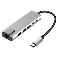 Adaptér 6v1 Usb-c Thunderbolt 3 Hdmi 4K MacBook M1