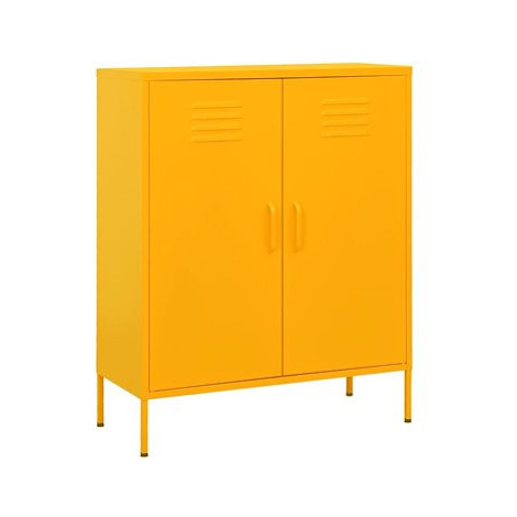 Úložná skříň hořčicově žlutá 336164 SHUMEE