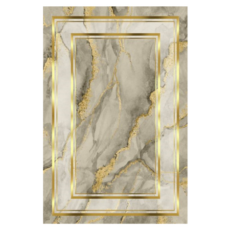 Conceptum Hypnose Koberec Marble Frame 180x280 cm béžový/zlatý