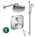 Podomítkový sprchový set Hansgrohe Croma Select E 180 / termostat / 2 proudy / chrom Varianta: i