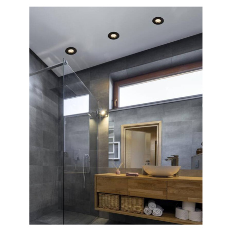 Černé stropní svítidlo, IP65, hermetické, kulaté, SH-12 CANDELLUX