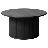 Černý kulatý konferenční stolek ø 90 cm Nola – Unique Furniture
