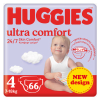 HUGGIES® Plenky jednorázové Ultra Comfort Mega 4 (7-18 kg) 66 ks