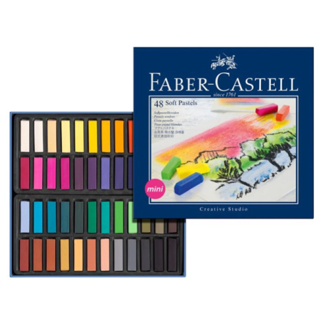 Měkké pastelové křídy MINI Faber-Castell, 48 ks