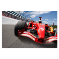 Fotografie Man driving open-wheel single-seater racing car, Jon Feingersh, 40 × 26.7 cm