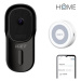 iGET HOME Doorbell DS1 Black + Chime CHS1 White - set videozvonku a reproduktoru, FullHD video s