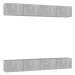 SHUMEE 4 ks betonově šedá, 100 × 30 × 30 cm