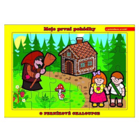 Teddies Puzzle deskové O Perníkové Chaloupce 26x17cm 24 dílků Moje první pohádky