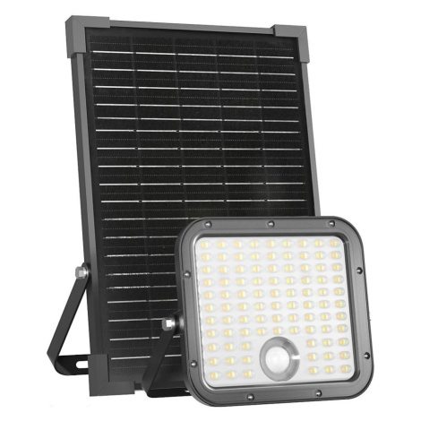 LED Venkovní solární reflektor se senzorem LED/30W/6,4V IP65 3000/4000K Donoci