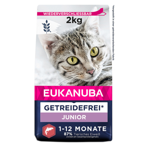 Eukanuba Kitten Grain Free bohaté na lososa - 3 x 2 kg
