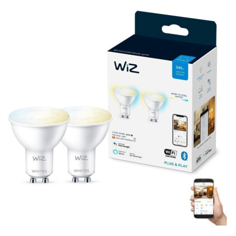 WiZ SADA 2x LED Stmívatelná žárovka PAR16 GU10/4,7W/230V 2700-6500K CRI 90 Wi-Fi-WiZ
