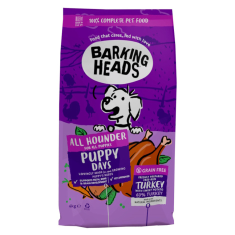 BARKING HEADS All Hounder Puppy Days Turkey granule pro štěňata 6 kg