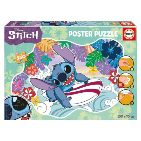 Poster puzzle Stitch/250 dílků Educa