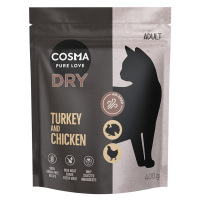 Cosma granule, 400 g - 10 % sleva - granule krůtí a kuřecí