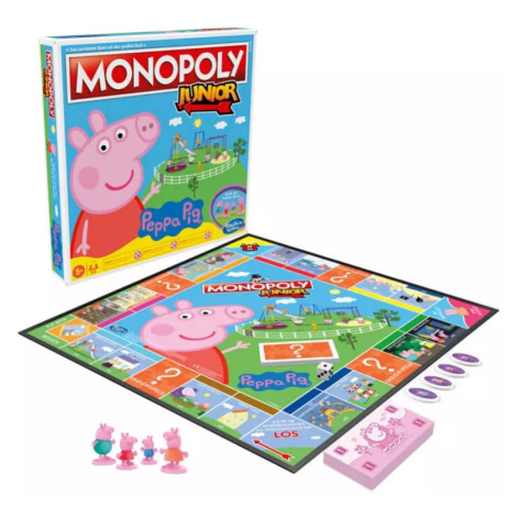 HASBRO Hra MONOPOLY Junior prasátko Peppa Pig