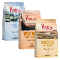 Míchaná balení Purizon Adult - bezobilné 3 x 2,5 kg - kuře & ryba, divočák & kuře, ryba