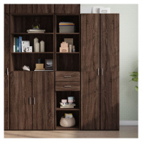 vidaXL Skříň highboard hnědý dub 40 x 42,5 x 185 cm kompozitní dřevo