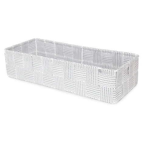 Compactor Úložný organizér do zásuvky Toronto - košík L, 30 x 12 x 7 cm, bílo-šedý