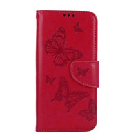 TopQ Pouzdro Samsung A34 knížkové Butterfly růžové 111935