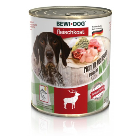 Bewi-Dog konzerva čisté maso bohaté na zvěřinu 800 g