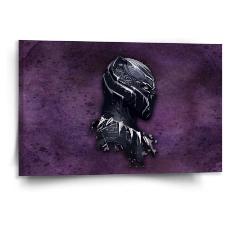 Sablio Obraz BLACK PANTHER z profilu Fialový mlhavý - 120x80 cm