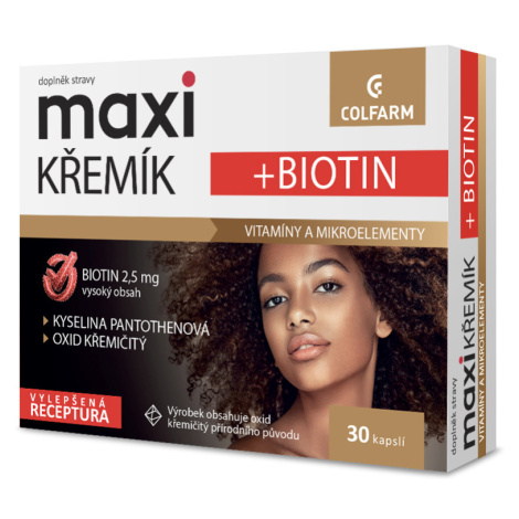 COLFARM Maxi Křemík+Biotin 30 kapslí